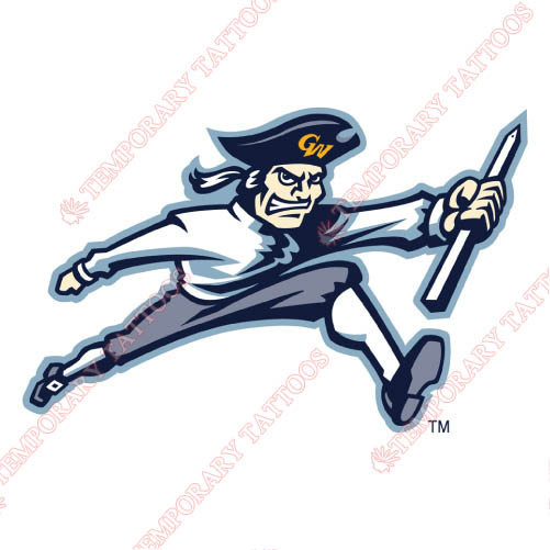 George Washington Colonials Customize Temporary Tattoos Stickers NO.4447